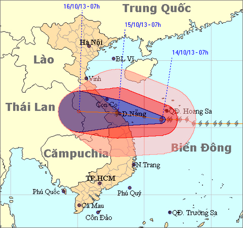 Đường đi của bão số 11